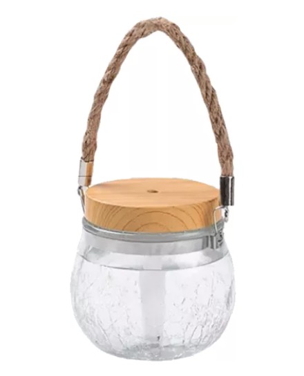 Umidificator de 400 ml si Iluminare LED RGB ZJ987 cu Lemn natural